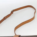 CELINE Macadam Canvas Shoulder Bag PVC Leather Brown Gold Auth YKZ286-8