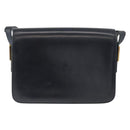 GUCCI Shoulder Bag Leather Navy Gold Auth YKZ288-2