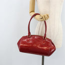 LOUIS VUITTON Monogram Vernis Sherwood PM Bag Pomme D'amour M91494 Auth YKZ290-24