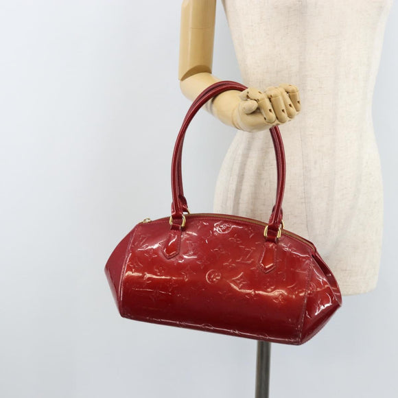 LOUIS VUITTON Monogram Vernis Sherwood PM Bag Pomme D'amour M91494 Auth YKZ290