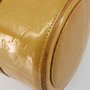 LOUIS VUITTON Monogram Vernis Bedford Hand Bag Beige M91006 LV Auth YKZ292-16