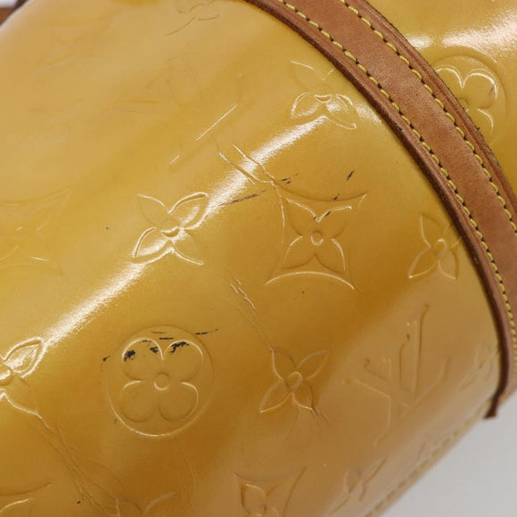LOUIS VUITTON Monogram Vernis Bedford Hand Bag Beige M91006 LV Auth YKZ292
