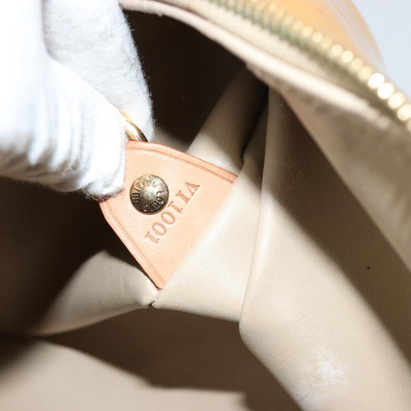 LOUIS VUITTON Monogram Vernis Bedford Hand Bag Beige M91006 LV Auth YKZ292