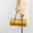 LOUIS VUITTON Monogram Vernis Bedford Hand Bag Beige M91006 LV Auth YKZ292-26