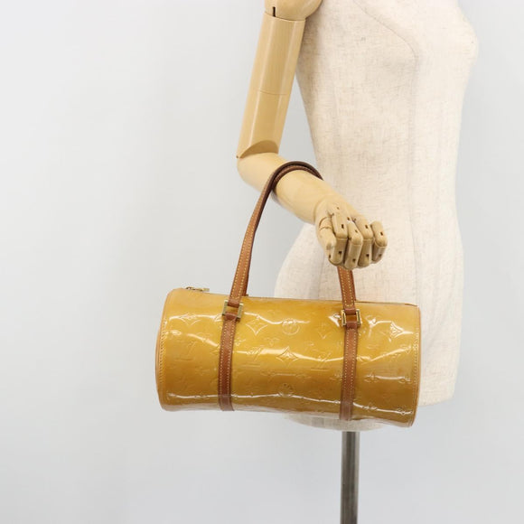 LOUIS VUITTON Monogram Vernis Bedford Hand Bag Beige M91006 LV Auth YKZ292