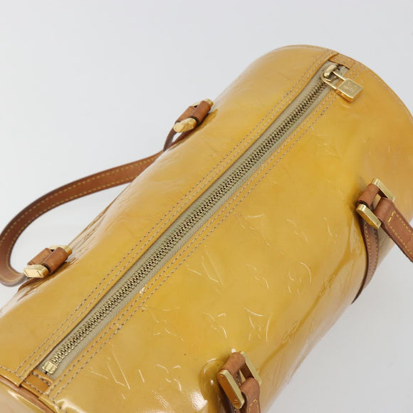 LOUIS VUITTON Monogram Vernis Bedford Hand Bag Beige M91006 LV Auth YKZ292