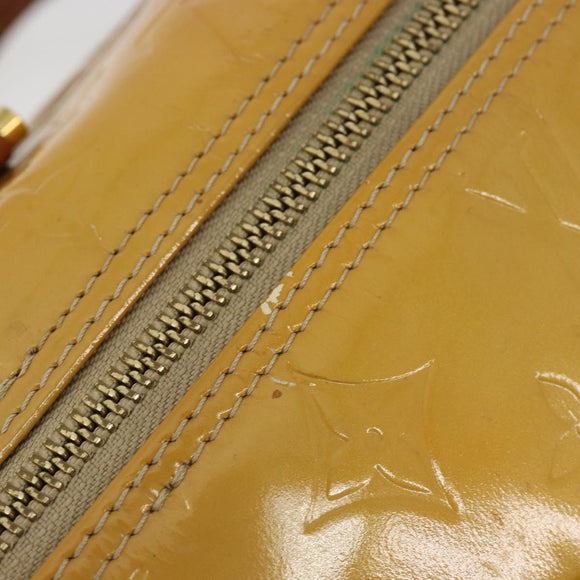 LOUIS VUITTON Monogram Vernis Bedford Hand Bag Beige M91006 LV Auth YKZ292
