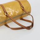 LOUIS VUITTON Monogram Vernis Bedford Hand Bag Beige M91006 LV Auth YKZ292-8