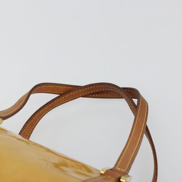 LOUIS VUITTON Monogram Vernis Bedford Hand Bag Beige M91006 LV Auth YKZ292