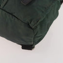 PRADA Backpack Nylon Green Silver Auth YKZ295-16