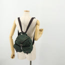PRADA Backpack Nylon Green Silver Auth YKZ295-30