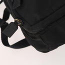 PRADA Backpack Nylon Black Silver Auth YKZ299-16