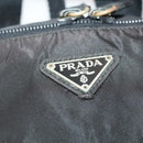 PRADA Backpack Nylon Black Silver Auth YKZ299-19