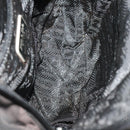 PRADA Backpack Nylon Black Silver Auth YKZ299-11