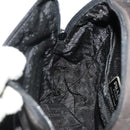 PRADA Backpack Nylon Black Silver Auth YKZ299-21