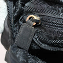 PRADA Backpack Nylon Black Silver Auth YKZ299-23
