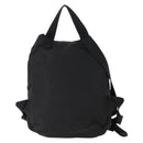 PRADA Backpack Nylon Black Silver Auth YKZ299-2