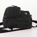 PRADA Backpack Nylon Black Silver Auth YKZ299-3