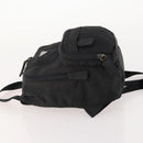 PRADA Backpack Nylon Black Silver Auth YKZ299-4