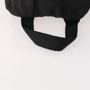 PRADA Backpack Nylon Black Silver Auth YKZ299-7