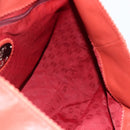 LOEWE Anagram Tote Bag Leather Red Silver Auth YKZ302-17