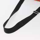 PRADA Shoulder Bag Coated Canvas Red Silver Auth YKZ305A-7