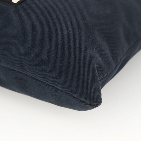 SAINT LAURENT Kahala Tote Bag Canvas Navy Auth YKZ306