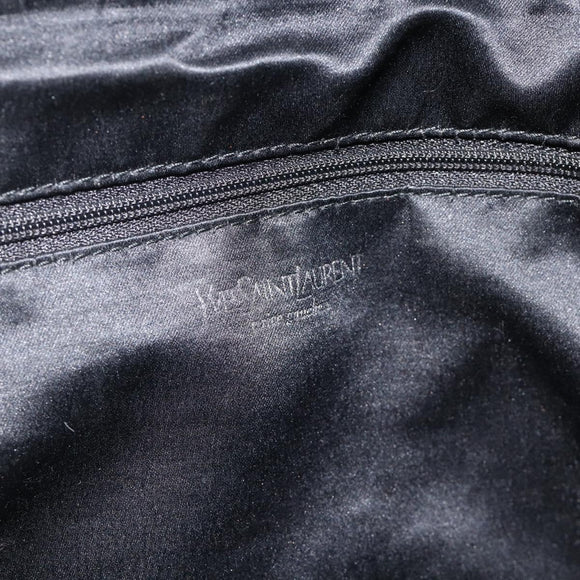 SAINT LAURENT Kahala Tote Bag Canvas Navy Auth YKZ306