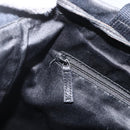 SAINT LAURENT Kahala Tote Bag Canvas Navy Auth YKZ306-20