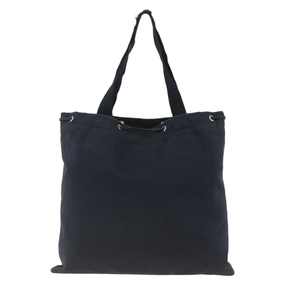 SAINT LAURENT Kahala Tote Bag Canvas Navy Auth YKZ306