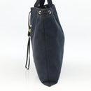 SAINT LAURENT Kahala Tote Bag Canvas Navy Auth YKZ306-4