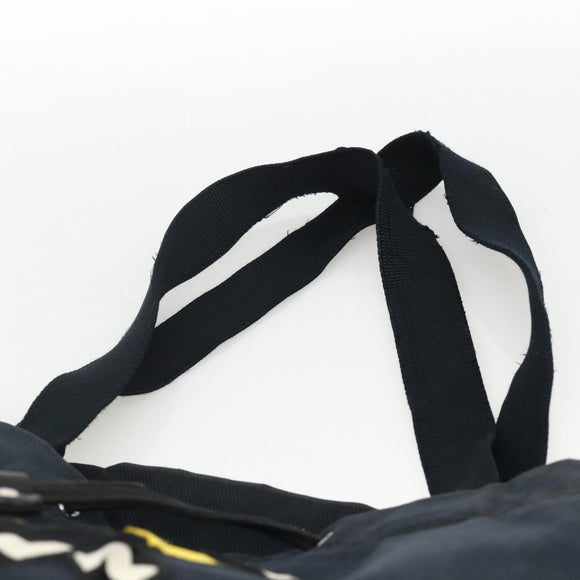 SAINT LAURENT Kahala Tote Bag Canvas Navy Auth YKZ306