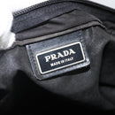 PRADA Shoulder Bag Nylon Black Silver Auth YKZ307-19