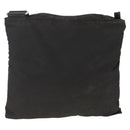 PRADA Shoulder Bag Nylon Black Silver Auth YKZ307-2