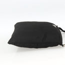 PRADA Shoulder Bag Nylon Black Silver Auth YKZ307-4