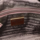 PRADA Chain Shoulder Bag Nylon Green Gold Auth YKZ308-18