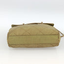PRADA Chain Shoulder Bag Nylon Green Gold Auth YKZ308-5