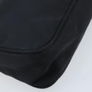 PRADA Hand Pouch Bag Nylon Black Silver Auth YKZ309-16