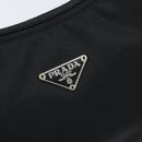 PRADA Hand Pouch Bag Nylon Black Silver Auth YKZ309-17
