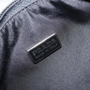 PRADA Hand Pouch Bag Nylon Black Silver Auth YKZ309-18