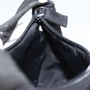 PRADA Hand Pouch Bag Nylon Black Silver Auth YKZ309-19