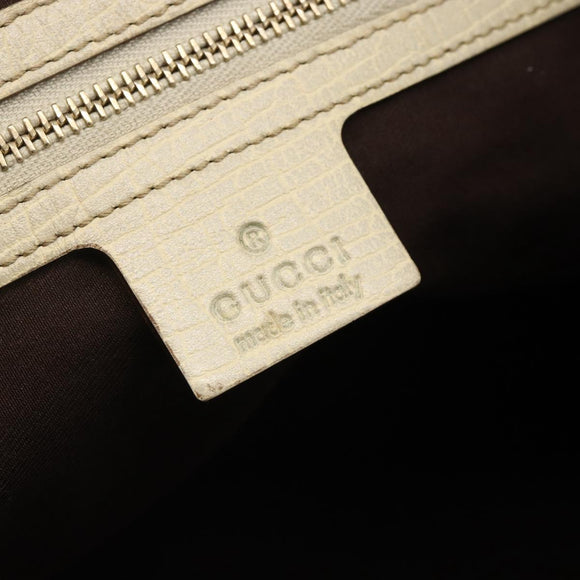 GUCCI GG Canvas Sherry Line Tote Bag Beige Gold 137396 Auth YKZ311