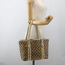 GUCCI GG Canvas Sherry Line Tote Bag Beige Gold 137396 Auth YKZ311-22