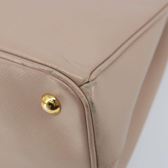 PRADA Galleria Hand Bag Safiano leather 2way Pink Gold Auth YKZ312