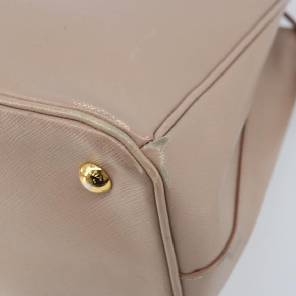 PRADA Galleria Hand Bag Safiano leather 2way Pink Gold Auth YKZ312