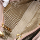 PRADA Galleria Hand Bag Safiano leather 2way Pink Gold Auth YKZ312-10