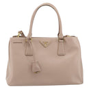 PRADA Galleria Hand Bag Safiano leather 2way Pink Gold Auth YKZ312-13
