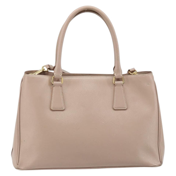 PRADA Galleria Hand Bag Safiano leather 2way Pink Gold Auth YKZ312