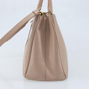 PRADA Galleria Hand Bag Safiano leather 2way Pink Gold Auth YKZ312-3