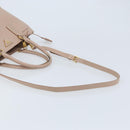 PRADA Galleria Hand Bag Safiano leather 2way Pink Gold Auth YKZ312-9